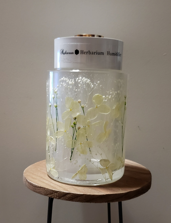 (母の日ギフト)★人気★ハーバリウム加湿器(ギフトやプレゼントに最適)グリーンのみすぐ発送できます。 2枚目の画像