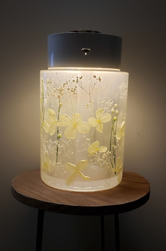 (母の日ギフト)★人気★ハーバリウム加湿器(ギフトやプレゼントに最適)グリーンのみすぐ発送できます。 3枚目の画像