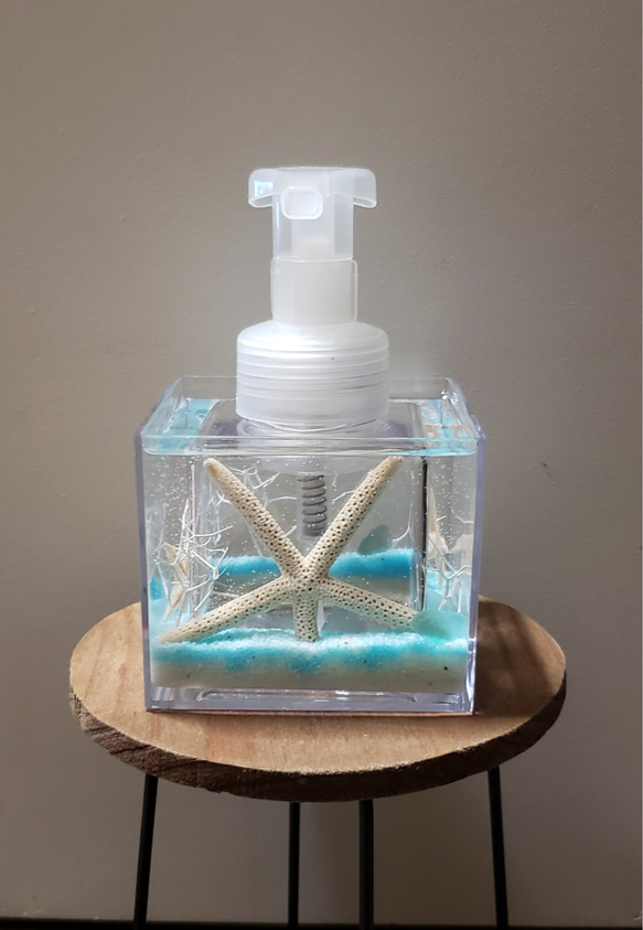 ディスペンサー(クリスタルディスペンサー)海水色 1枚目の画像