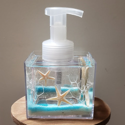 ディスペンサー(クリスタルディスペンサー)海水色 2枚目の画像