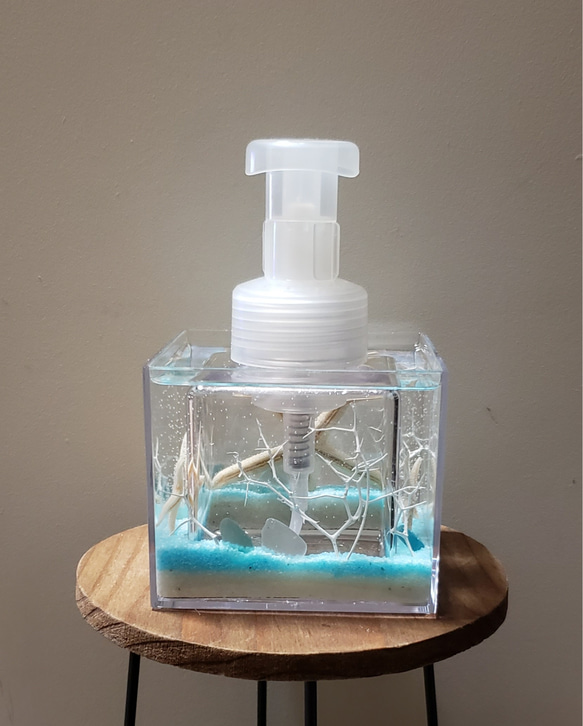 ディスペンサー(クリスタルディスペンサー)海水色 3枚目の画像