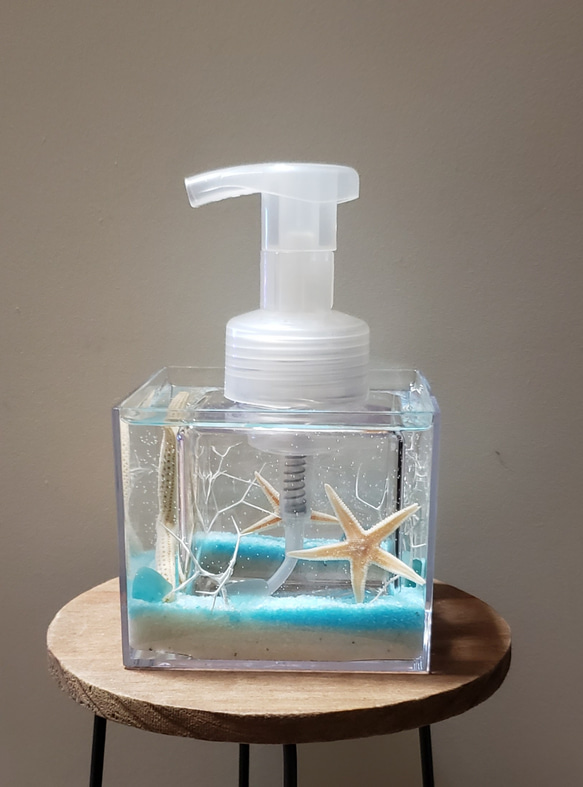 ディスペンサー(クリスタルディスペンサー)海水色 4枚目の画像