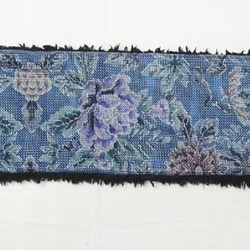 103 * Kimono Remake Boa Muffler（藍色） 第3張的照片