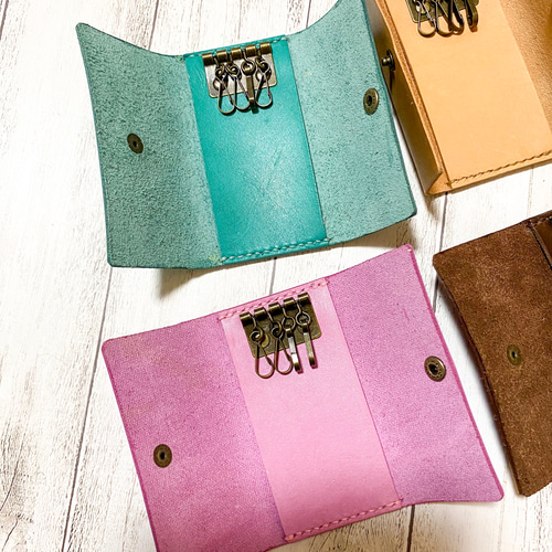 ⭐︎Camille Fournet 本革キーケース 4連 ブラウン 高級レザー アクセサリー – Camille Fournet