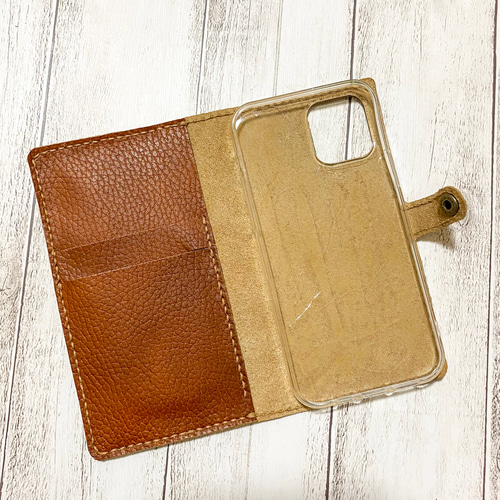 刻印無料♪ レザークラフト 本革 レザー iPhoneケース