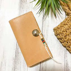 iPhoneケース レザークラフト ヌメ革 手帳型 レザー ハンドメイド