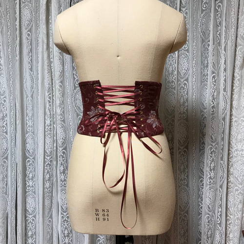 和柄のコルセット 和装小物（帯・半襟） dried-lilium 通販 5829208
