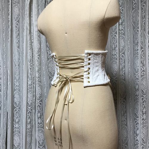レース×リボンのコルセット その他ファッション dried-lilium 通販