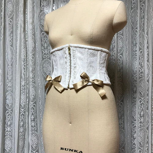 レース×リボンのコルセット その他ファッション dried-lilium 通販