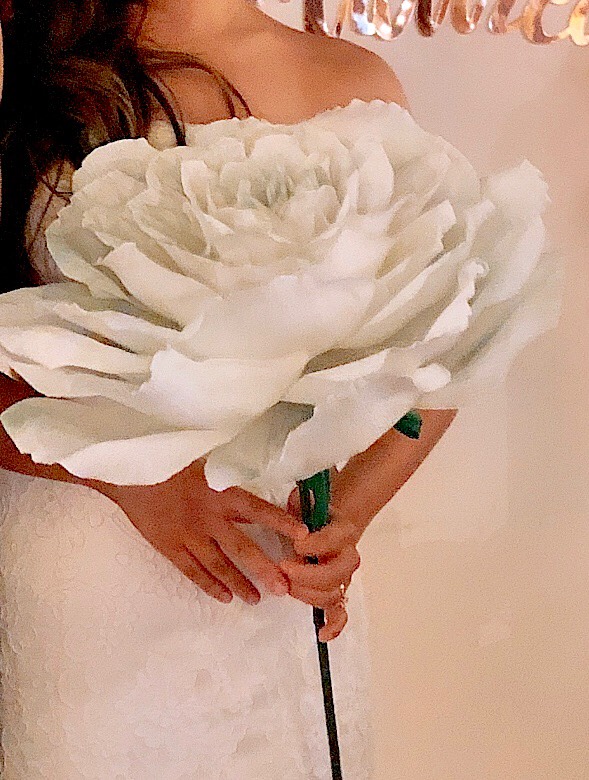 受注制作☆直径約45cm:やわらかなイメージのジャイアントフラワー