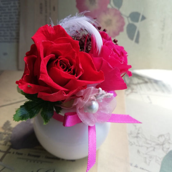 ぷちころんシリーズ✤薔薇のお花チェリーピンク✤母の日✤送料無料 4枚目の画像