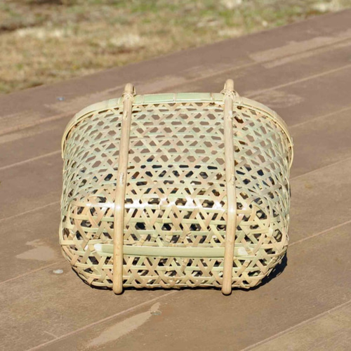 竹 鉄線（亀甲）崩し編みのバック かごバッグ Basketry 通販