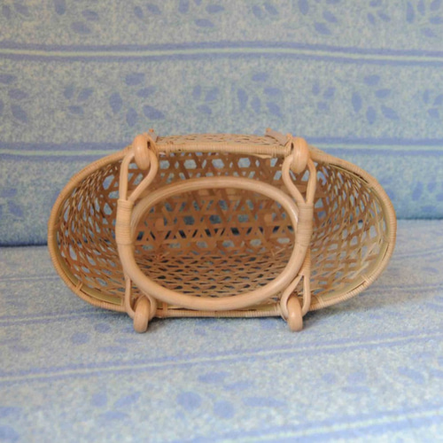 竹 鉄線（亀甲）崩し編みのバック かごバッグ Basketry 通販