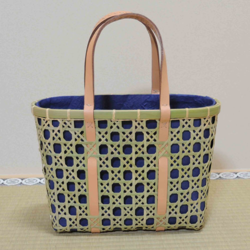 竹かご 　八つ目編みかご 竹かごバック 八つ目編み 受注製作品 かごバッグ Basketry 通販