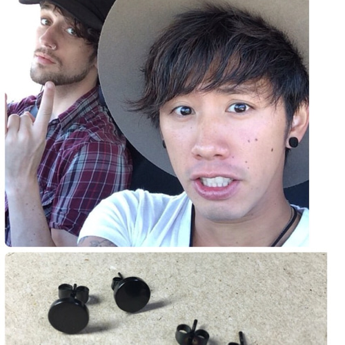 はなさん専用 TAKA 黒ピアス6ミリ ピアス（スタッド・一粒） SOUICHIRO