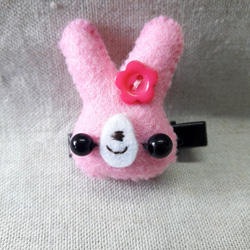娃娃髮夾(動物造型)甜甜兔系列 第9張的照片