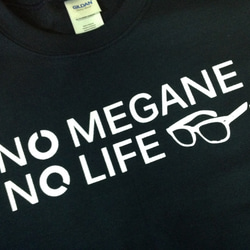 NO MEGANE NO LIFEスウェット(ネイビー×ホワイト ) 2枚目の画像