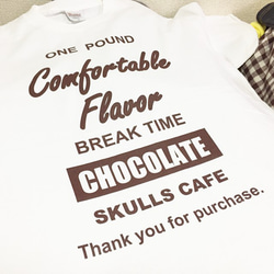 ~バレンタイン企画~SKULLS CAFE Ｔシャツ(チョコレート) 2枚目の画像