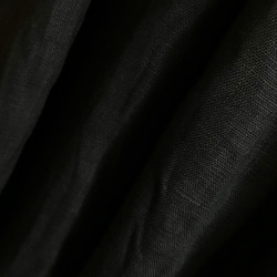 何色にする⁇リネン100% ギャザーマキシスカート ブラック 4枚目の画像