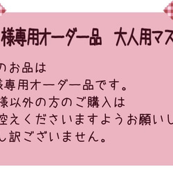 G様オーダー専用☆ガーゼ立体マスク2枚セット　大人　大人用 1枚目の画像