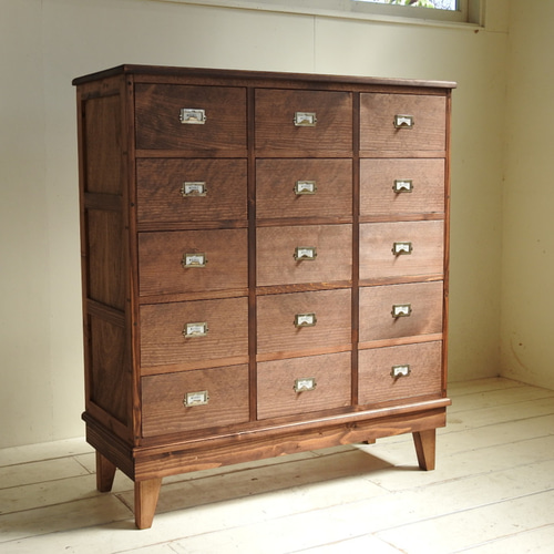 W90 引出し収納15杯 (L5×3) [チェスト タンス ドロワー 収納棚