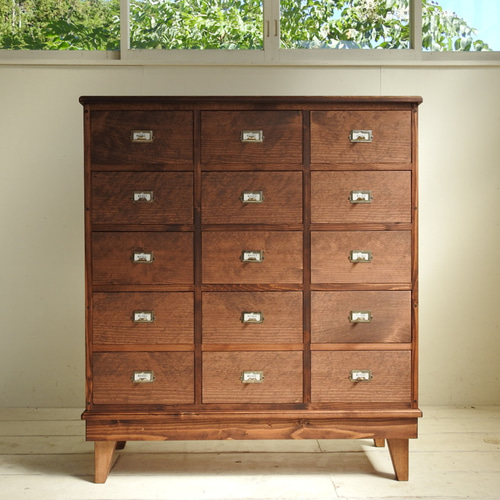 W90 引出し収納15杯 (L5×3) [チェスト タンス ドロワー 収納棚