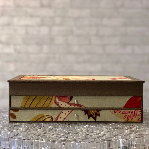 ☆SALE☆ 刺繍糸収納BOX＜カルトナージュ＞BR その他インテリア雑貨