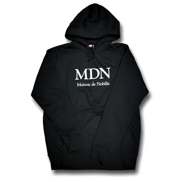 【送料無料】MDN Logo Hoodie Black 1枚目の画像