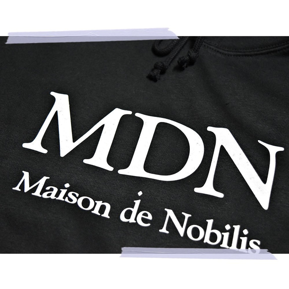 【送料無料】MDN Logo Hoodie Black 5枚目の画像