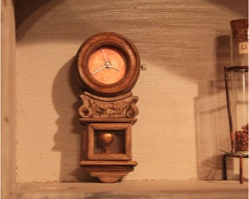 ミニチュア 柱時計 掛け時計・置き時計 chocolat-cappuccino 通販