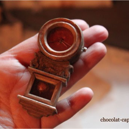 ミニチュア 柱時計 掛け時計・置き時計 chocolat-cappuccino 通販
