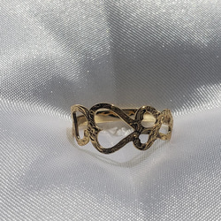 K10 黃金心型夏威夷首飾戒指《免運費》 PY-084 第9張的照片