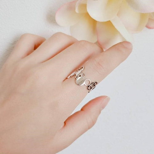 ○まるまる○サークルオープンシルバーリング《送料無料》PY-139