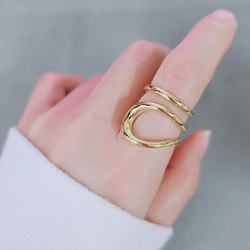 獨特的金屬戒指 *大戒指 &lt;&lt;免費送貨&gt;&gt; PY-195 第5張的照片
