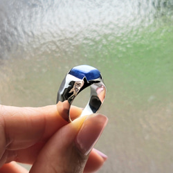 藍晶石＊方形凸圓形切割戒指《免運費》PY-213 第9張的照片