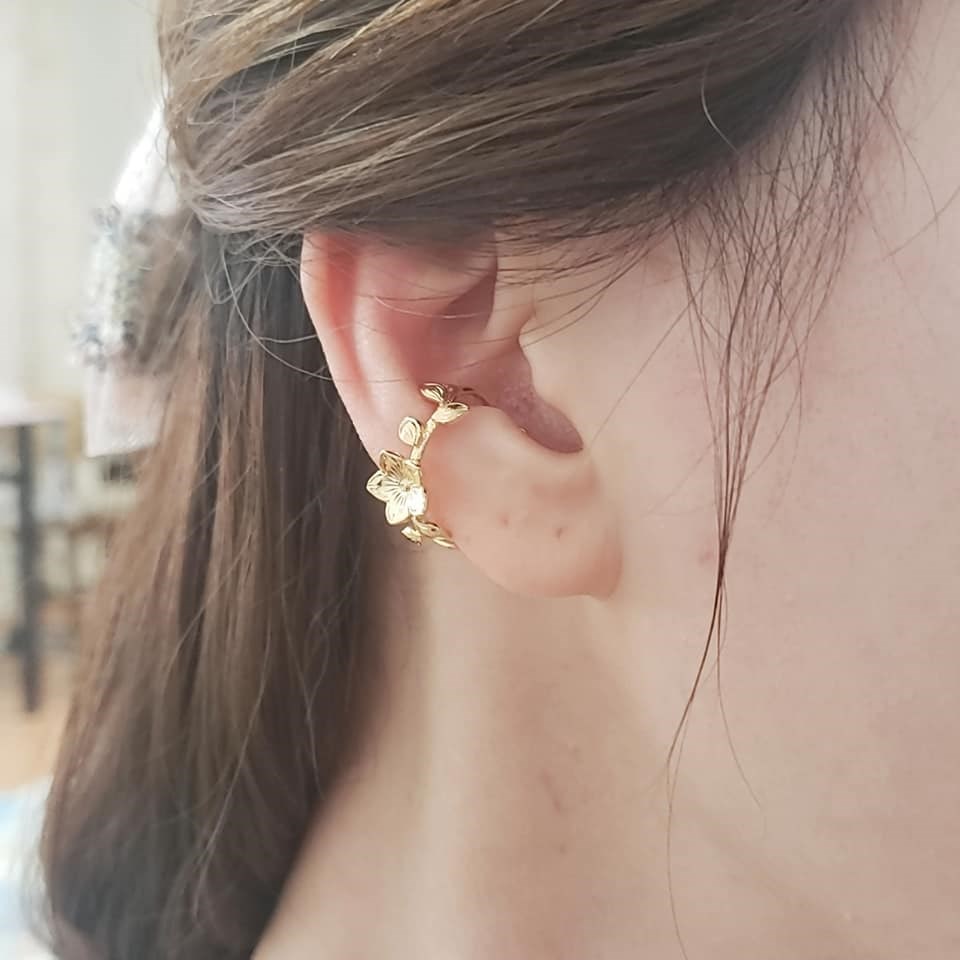 幸せに導くハワイアンゴールドイヤーカフ＜送料無料＞PY-129