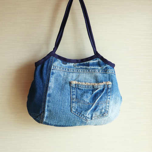 SALE】デニムリメイク＊グラニーバッグ：15 グラニーバッグ 柚柊