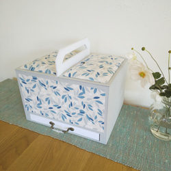 カルトナージュ 大容量収納BOX お裁縫箱 化粧品BOX その他家具