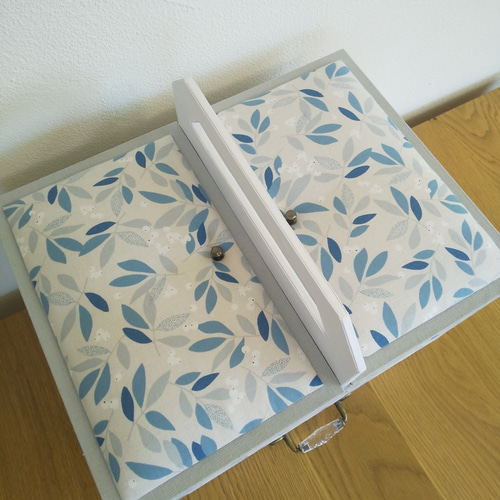 カルトナージュ裁縫箱(大) カルトナージュ 大容量収納BOX お裁縫箱 化粧品BOX その他家具