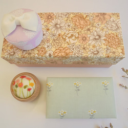 Creema限定母の日5000円セットお裁縫箱とピンクッション、小物入れ(ピンク） 2枚目の画像