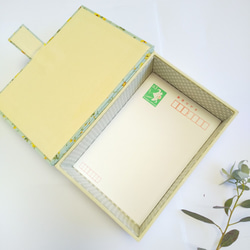 カルトナージュの本型小箱（グリーン） 5枚目の画像