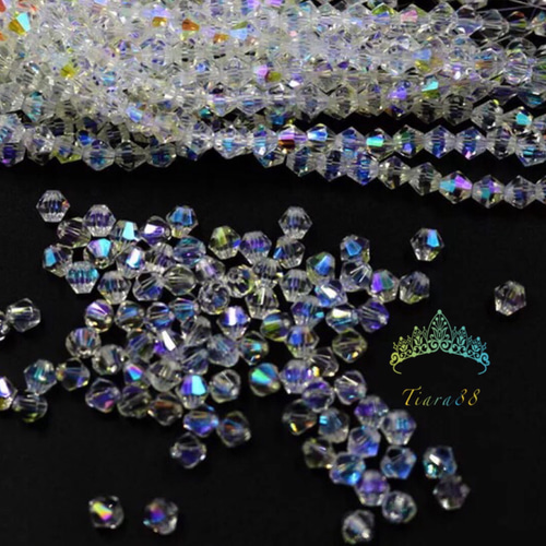 オーロラ ガラスビーズ 3mm/46# ビーズ Tiara88 通販｜Creema(クリーマ 