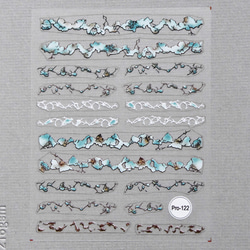 特価　値下げ　大理石  5Dネイルシール　662#-121 3枚目の画像