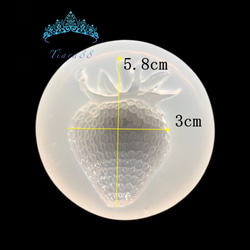 特価　イチゴ　シリコーンモールド 733# レンジ　置物　オルゴナイト 3枚目の画像