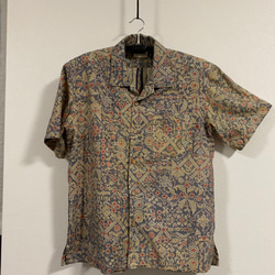 即日発送 着物リメイク アロハシャツ 和柄 メンズ アロハシャツ 着物リメイク 和柄 メンズ シャツ・ブラウス