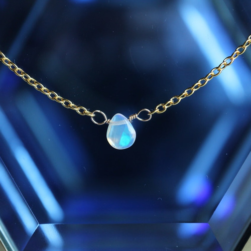 在庫終了】エチオピアオパールネックレス 14KGF プレシャスオパール  