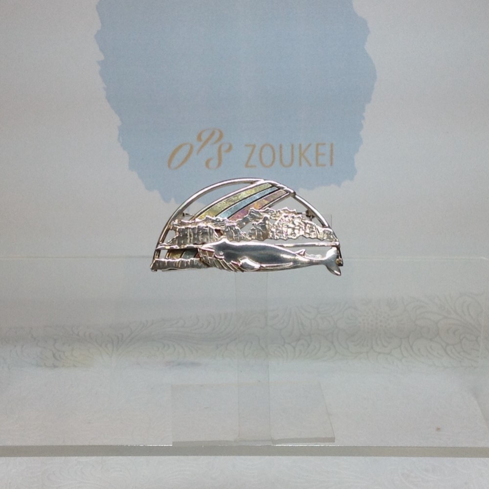 アートシリーズ「北極にかかる 虹」SILVERブローチ No.4262