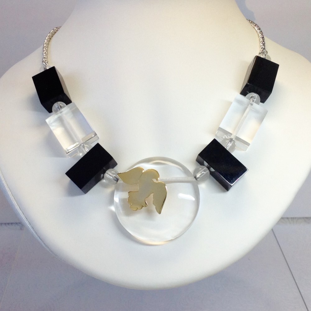 アートシリーズ 「透ける」アクリルネックレス No.5087