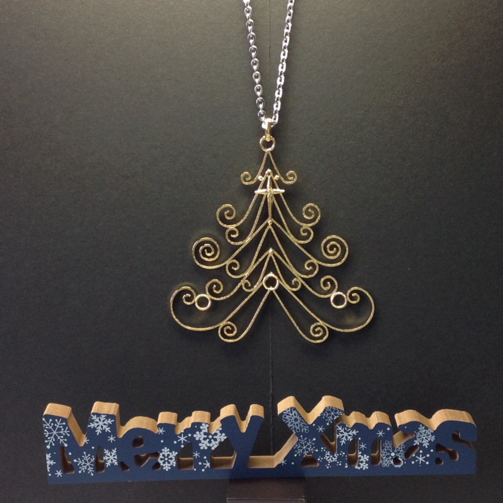 「オプス の Christmas」メタルツリー ペンダント(L)　No.5198