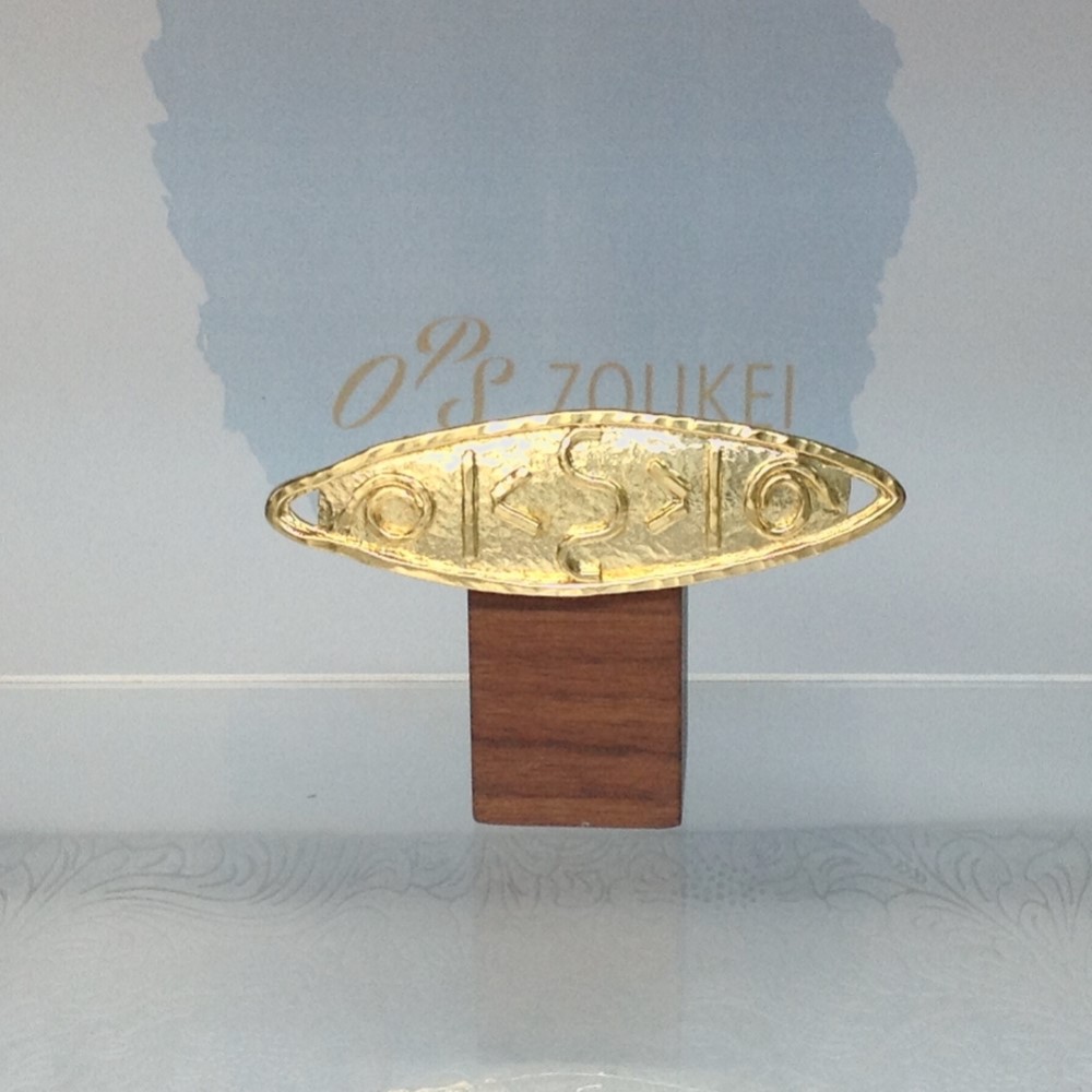 アートシリーズ「インカ 金の盾」ストールクリップ・ブローチ No.1771